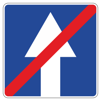 Дорожный знак 5.6 «Конец дороги с односторонним движением»